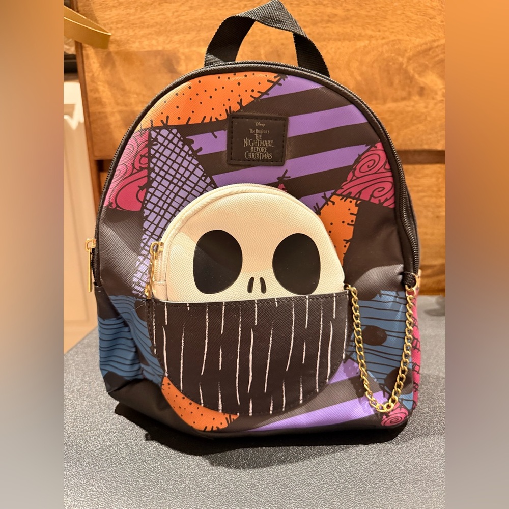 NWT Disney The Nightmare Before Christmas Graphic Mini Backpack W/ Coin Purse